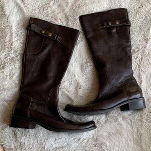Vintage Matisse Brown Brazilian leather vintage knee high Riding boots size 9.5